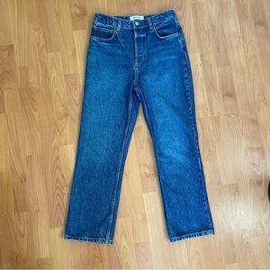 Reformation Women’s Cynthia High Rise Straight Cropped Jeans Size 28